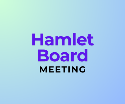 Hamlet Board Meeting- Sandy Point