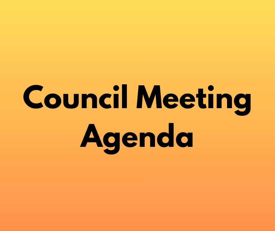 Council Meeting Agenda - September 9, 2025