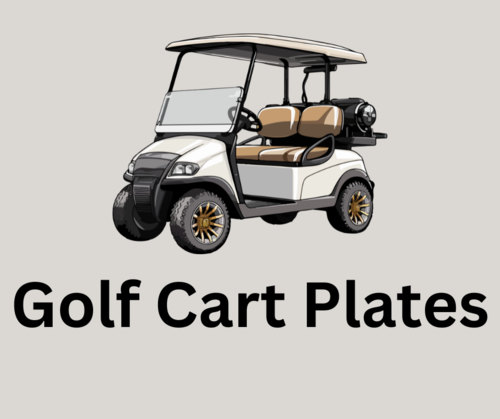Golf Cart Plates