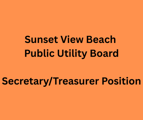 Sunset View Beach Public Utility Board is hiring