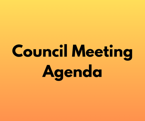 October 14, Regular Council Meeting Agenda